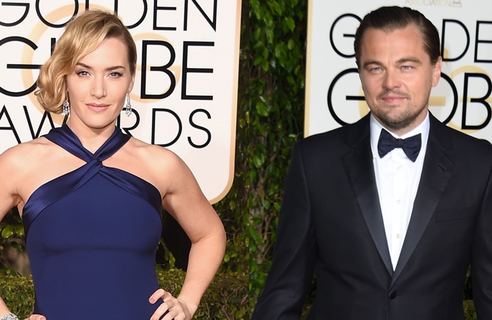 Golden Globes 2016 Leonardo Dicaprio Et Kate Winslet Câlins 