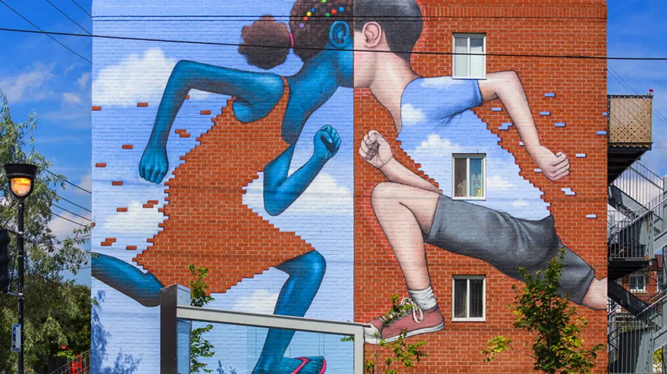 Cuando los grafitis: cobran vida: Julien Malland transforma edificios en verdaderas obras de arte