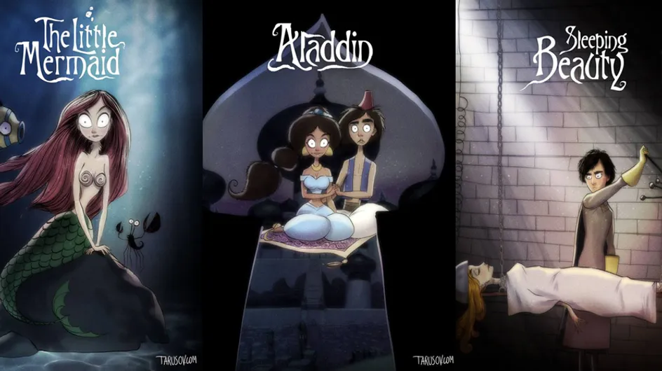 Disney Reimagined In The Style Of Tim Burton Is Seriously Disturbing