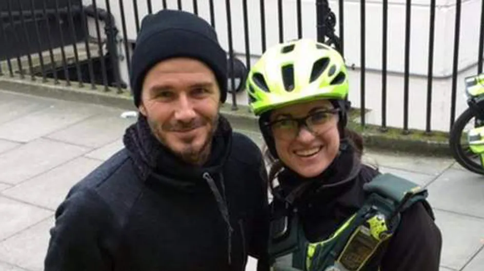 David Beckham Fetches Tea For A Paramedic Because He's A Bloomin' Angel