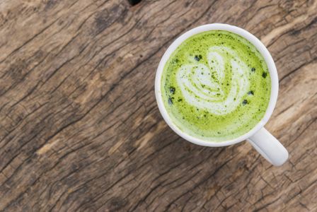 Café con leche y matcha