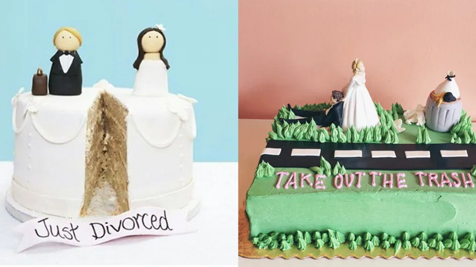 Newly-unwedded Couples Are Celebrating With Divorce Cakes And It's Hilarious And Only A Little Depressing