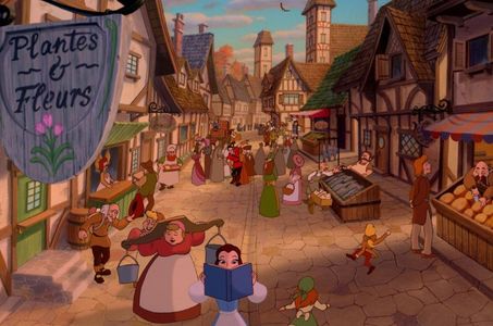 Pueblo de Bella en La Bella y la Bestia