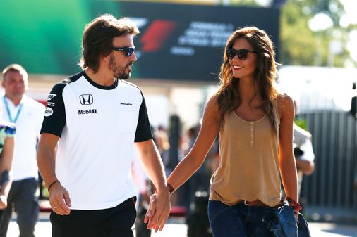 Lara Álvarez y Fernando Alonso