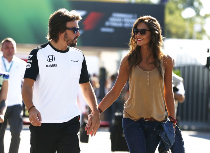 Lara Álvarez y Fernando Alonso