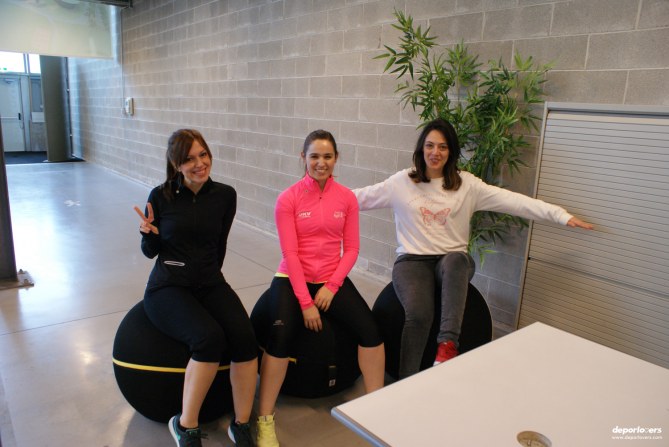 Miriam Aguilar (enfemenino), Elena Vidal (Style in Madrid) y Julia Girón (Hola! En Forma)