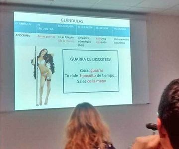 Fotografías de la clase realizadas por una alumna