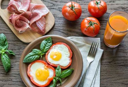 Huevos con pimiento