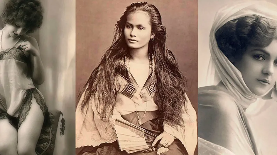 Belezas femininas imortalizadas em cartões postais datados do início do século 20