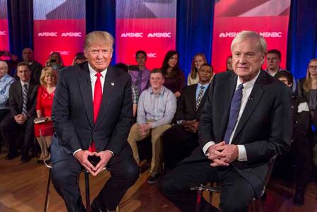 Donald Trump y Chris Matthews
