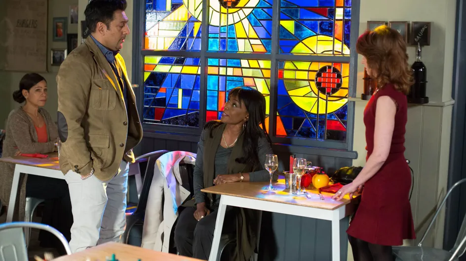 Eastenders 19/4 - Masood gets a call from Zainab with some surprising news