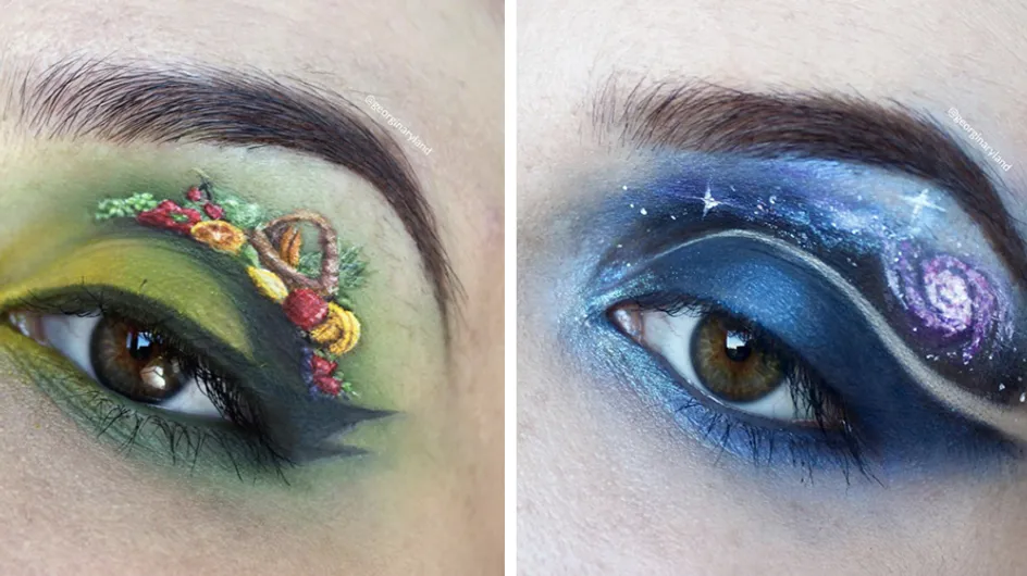 This Woman Makes Miniature Art On Her Eyelids And It's Incredible