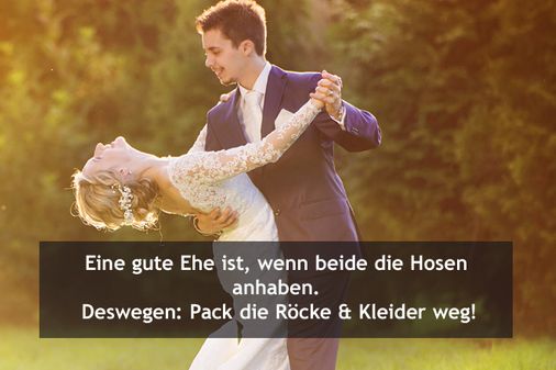 Hochzeitswünsche: modern & lustig