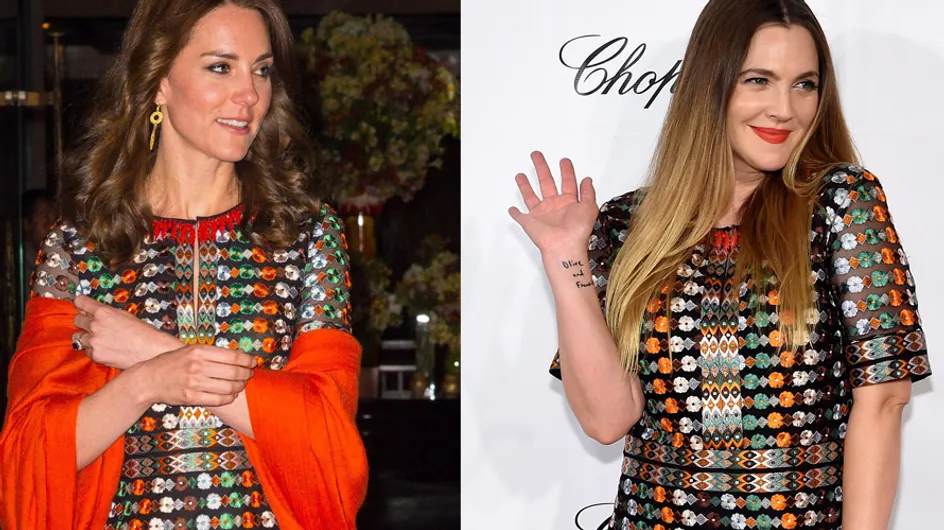 Kate Middleton vs Drew Barrymore : Qui porte le mieux la robe brodée ?