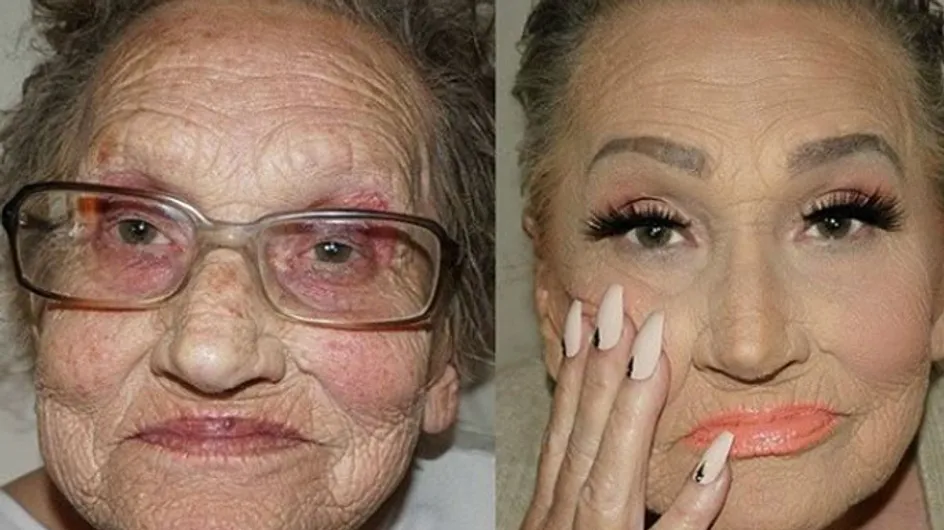 Make-up Artist Transforms 80-year-old Nan Into The Ultimate Glam-Ma