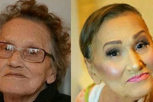 Glam ma - before and after