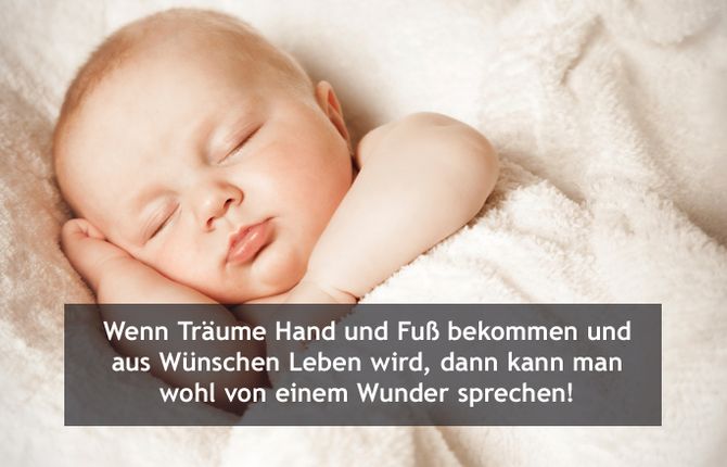 Glückwünsche zur Geburt: Zitate & Sprüche