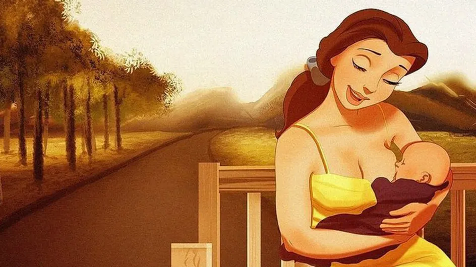 ¿Cómo serían las princesas Disney si fueran madres? ¡Esta artista nos lo enseña!