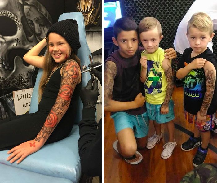Tatuajes temporales para niños hospitalizados