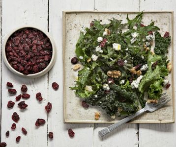 Kale con bayas de goji