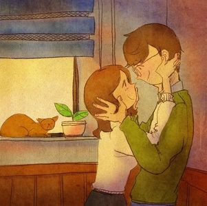 Liebe ist, wenn ihr euch auch ohne Worte versteht.