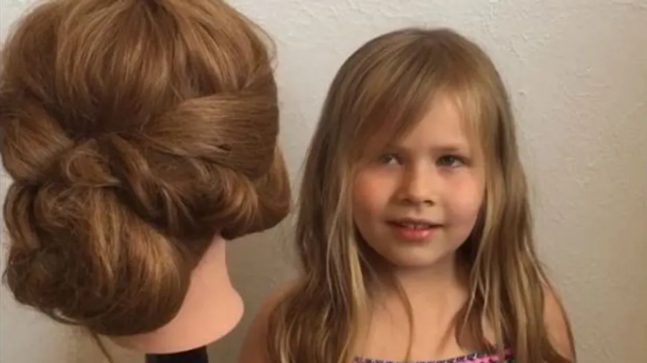 A cinq ans, elle réalise des coiffures incroyables (Vidéos)
