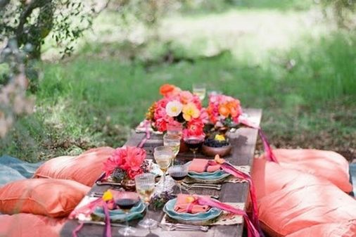 Decoração de casamento Boho
