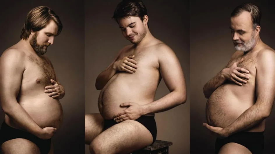 Brewed With Love: Lager-guzzling Men Parody Pregnancy Photoshoots, Cradling Their Beer Bellies