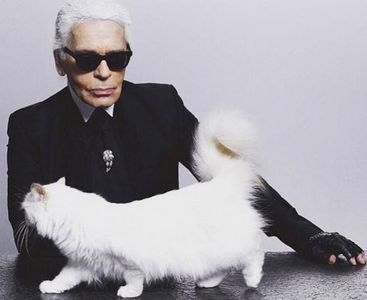 Karl Lagerfeld y Choupette Lagerfeld