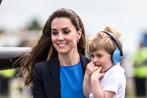 Kate Middleton et son fils George le 8 juillet