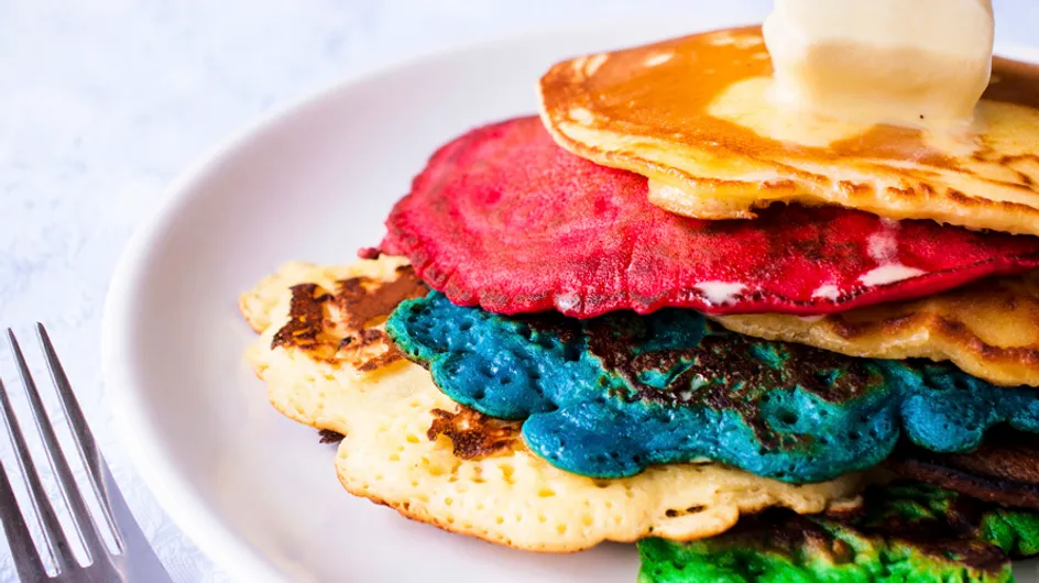 ¿Tortitas de colores para desayunar? ¡Y son 100% naturales!