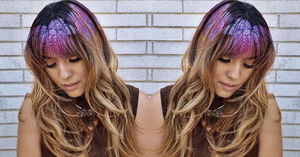 Glitter Roots? You Need To know About The New Hair Stencils Trend