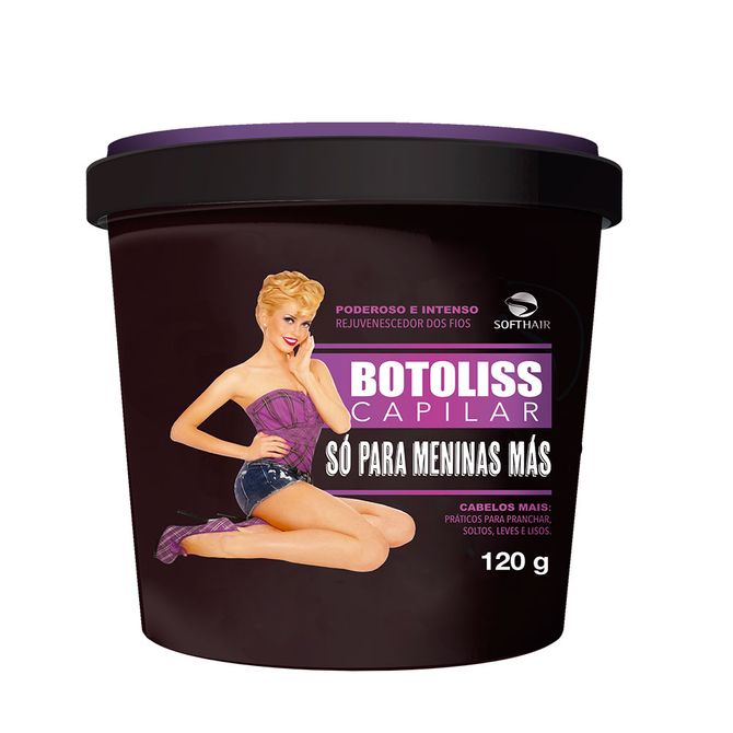 Botoliss Botox Capilar Só para Meninas Más, Soft Hair, R$ 28 (120 g)