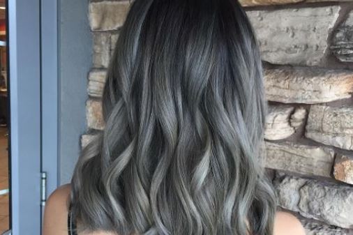 Graue Ombré Hair