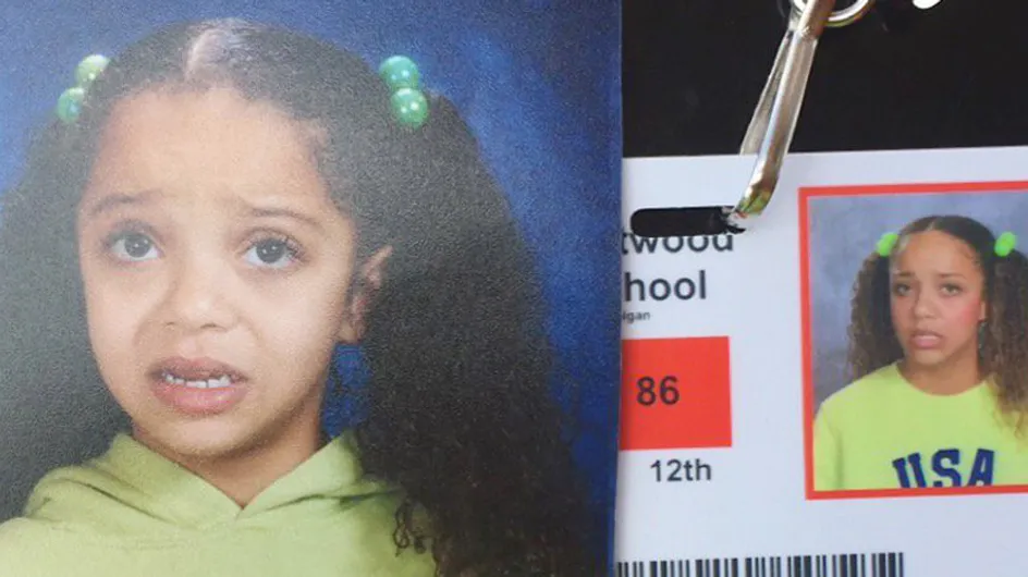Erstes vs. letztes Schuljahr: Diese 17-Jährige hat ihr witziges Kinderfoto perfekt nachgestellt
