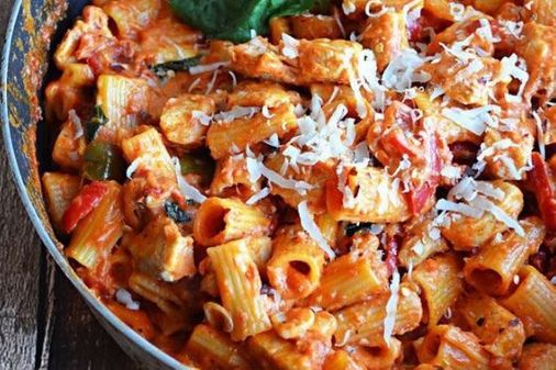 Würzige Hähnchen-Pasta