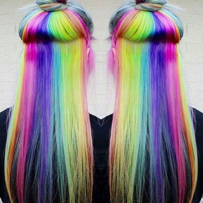 Hidden-rainbow Hair Is Here To Transform You Into A Real-life Unicorn