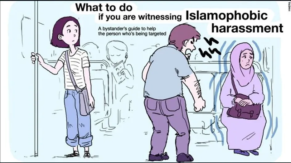 Una ilustradora gráfica crea una guía rápida para luchar contra la islamofobia