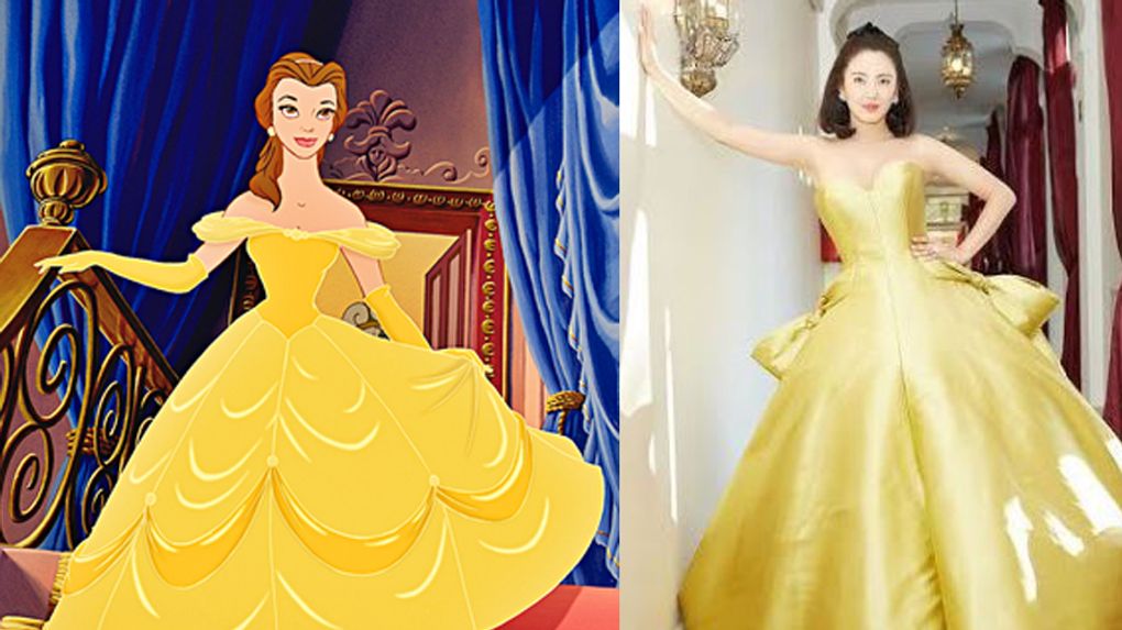 Zhang Yuqi et sa robe Disney pour le Festival du film de Venise