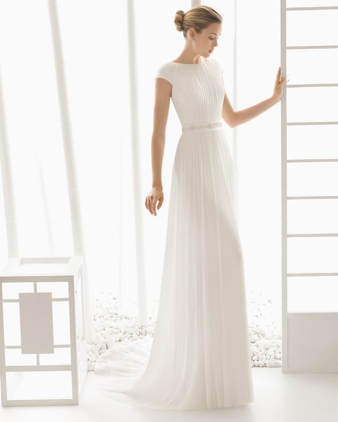 Vestido de noiva minimalista