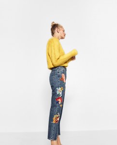 Jeans mit Patches von Zara, 49,95 €