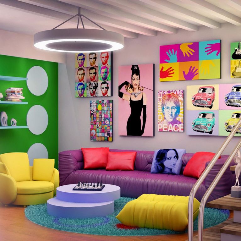 Decoración estilo pop