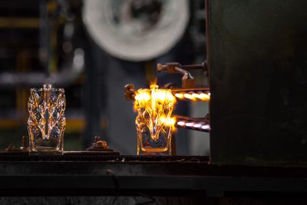 Fabricação dos frascos de perfume