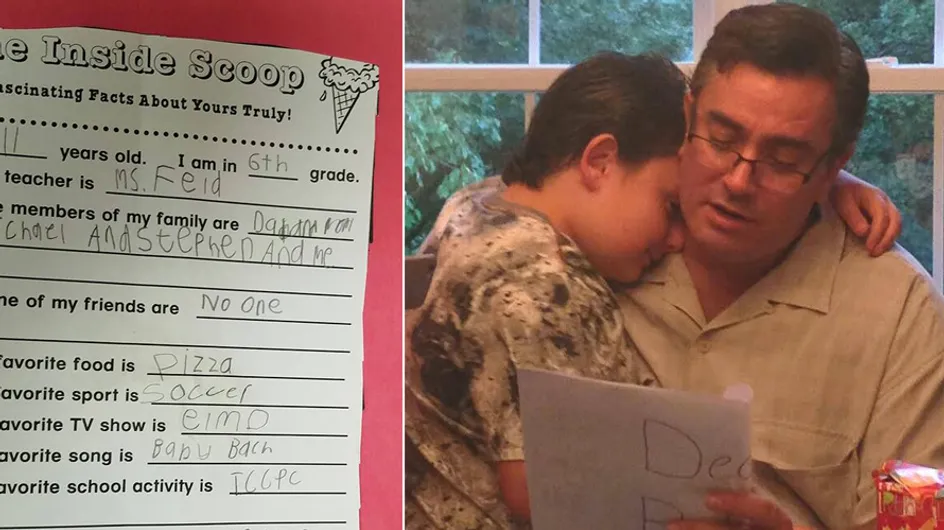 Was dieser autistische Junge in seinem Schulprojekt schreibt, bricht seinem Vater das Herz