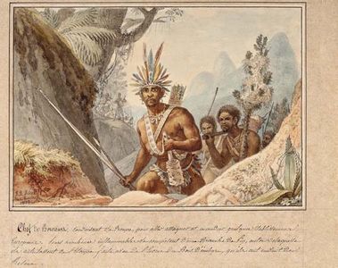 Chefe Bororo, de Jean-Baptiste Debret, 1822