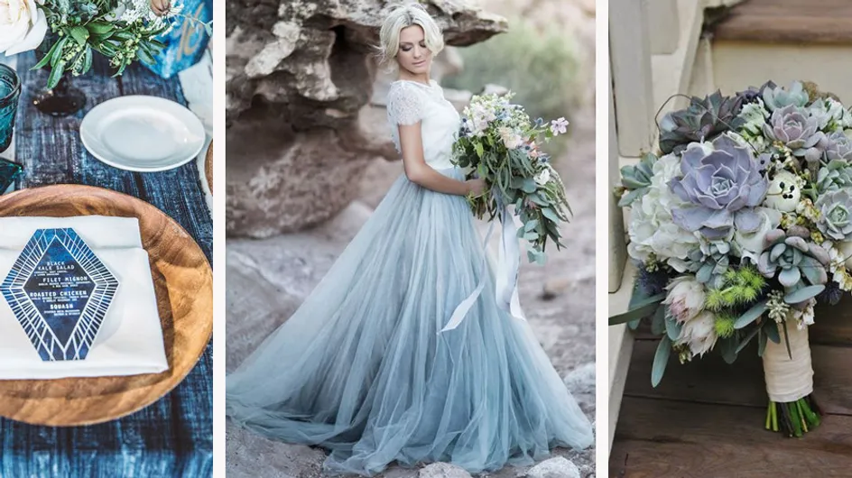 Ideas originales para el "algo azul" de una novia