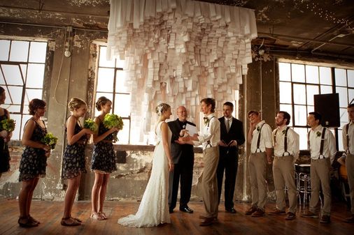 Casamento com fitas