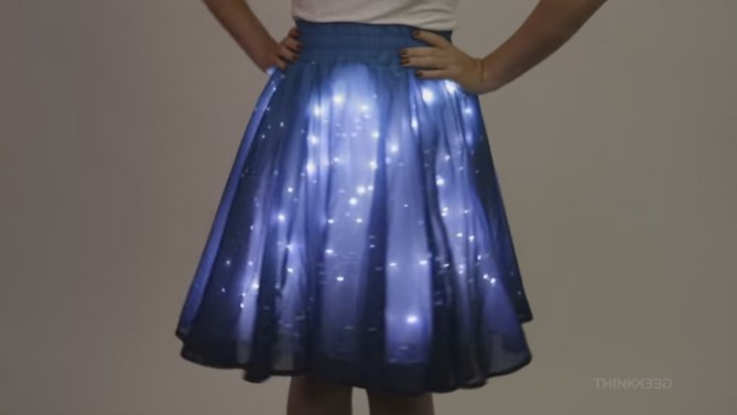 Jupe Lumineuse LED Rechargeable Pour Femme - Long Tutu Éclairé 90cm - Idéale Danse, Rave, Halloween Et Fêtes