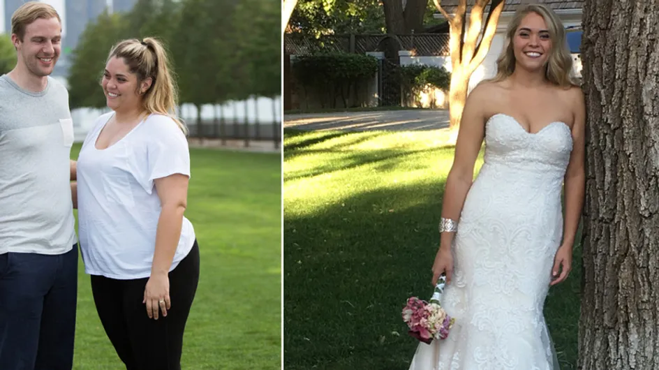 Unglaubliche Verwandlung: Diese Braut verliert zwischen Verlobung und Hochzeit fast 50 Kilogramm!