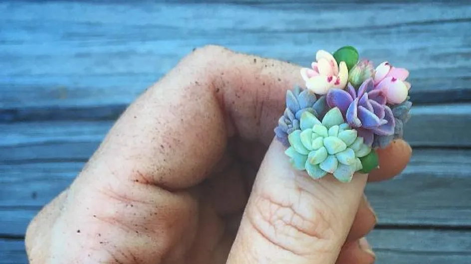 Faire pousser une plante sur ses ongles, la nouvelle tendance nail art ?